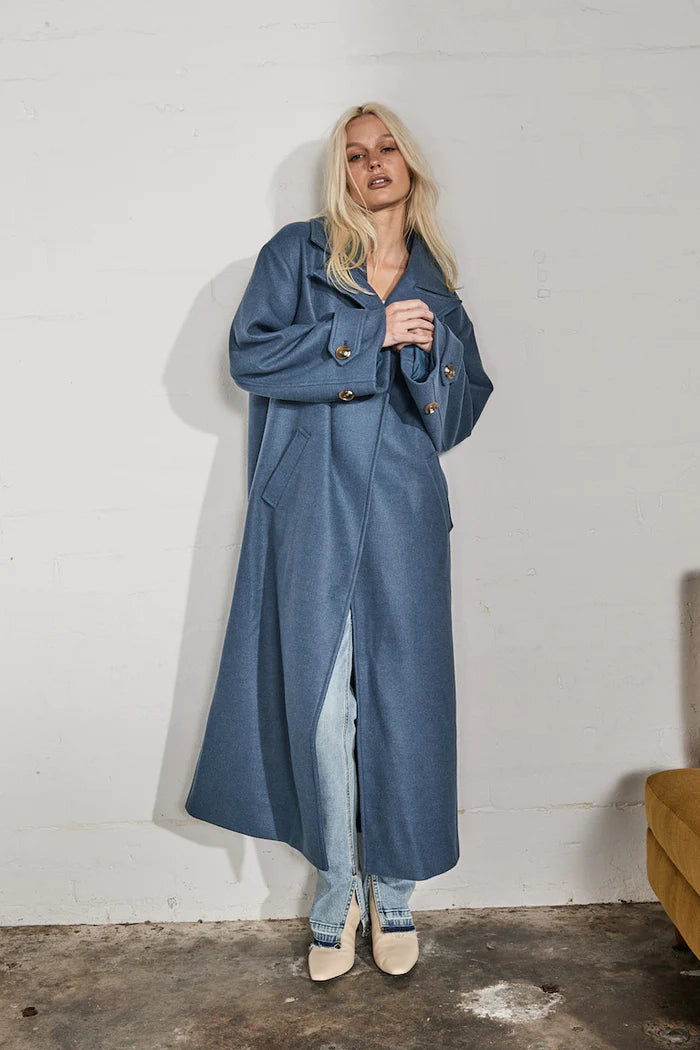 Gwyneth Coat | Denim Blue