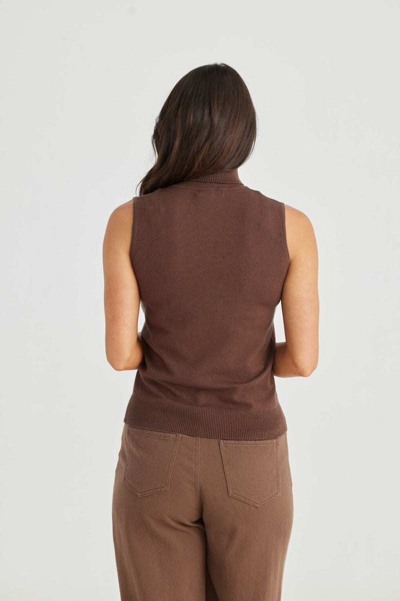 Skye Knit Top | Cacao