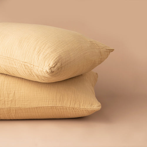Enes Standard Pillowcases | Set of 2 | Nutmeg