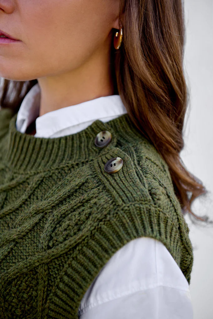Rural Khaki Cable vest