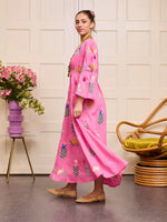 Apple Dress | Mexican Embroidery on Pink