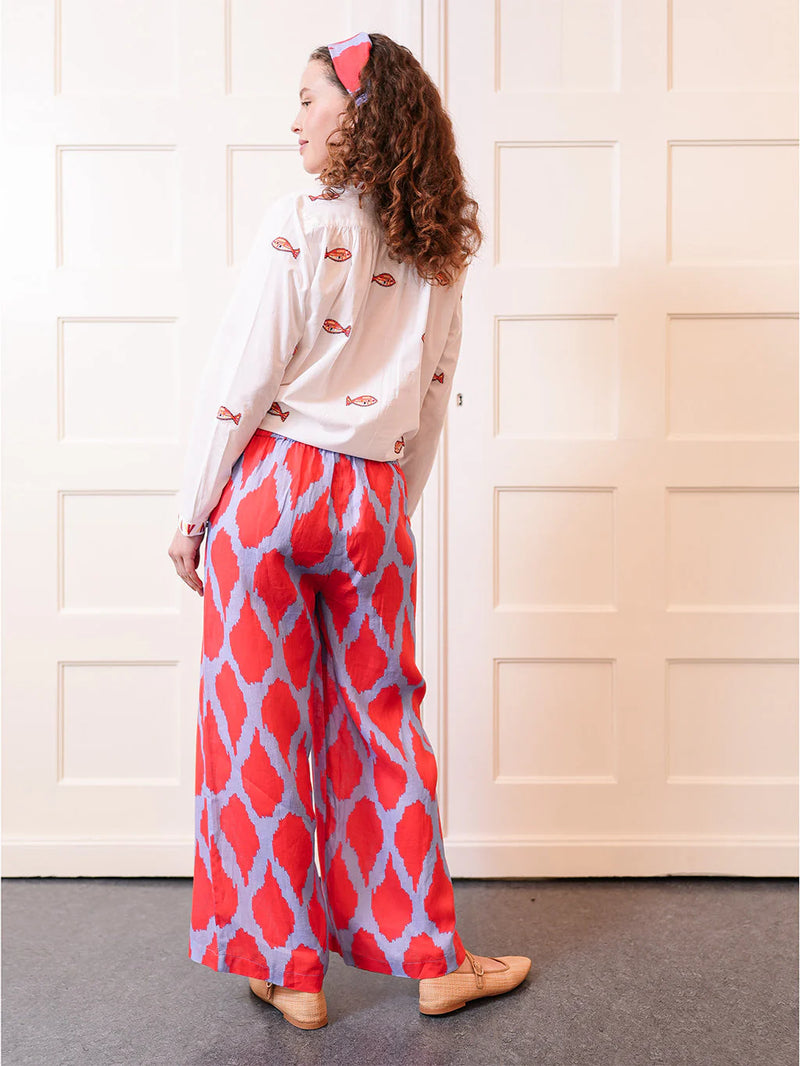 Fennel Pant | Ikat Red