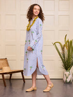 Cedar Kaftan Palm | Blue Stripes