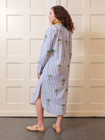 Cedar Kaftan Palm | Blue Stripes