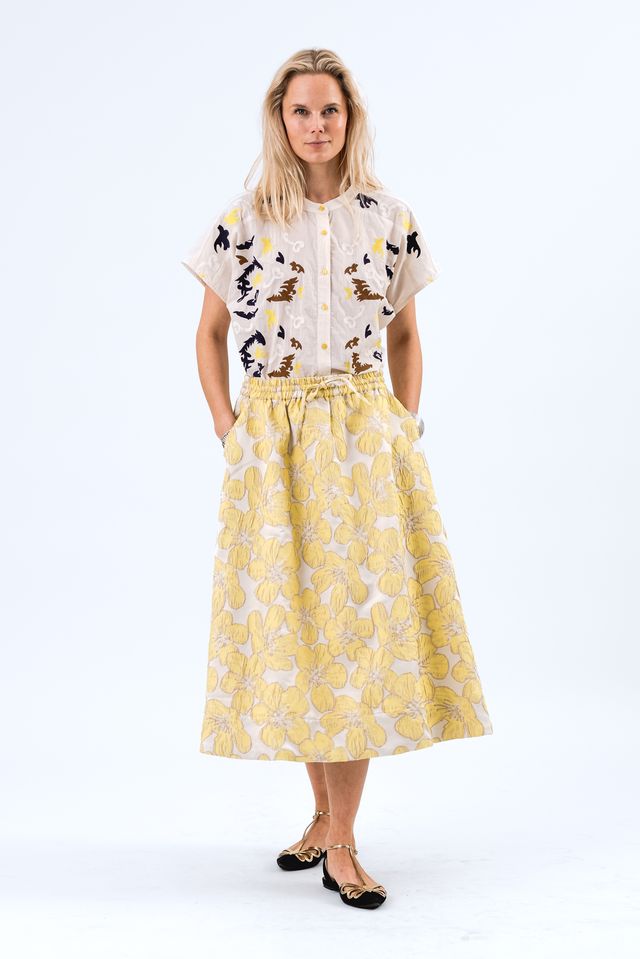 Bristol Midi Skirt | Yellow
