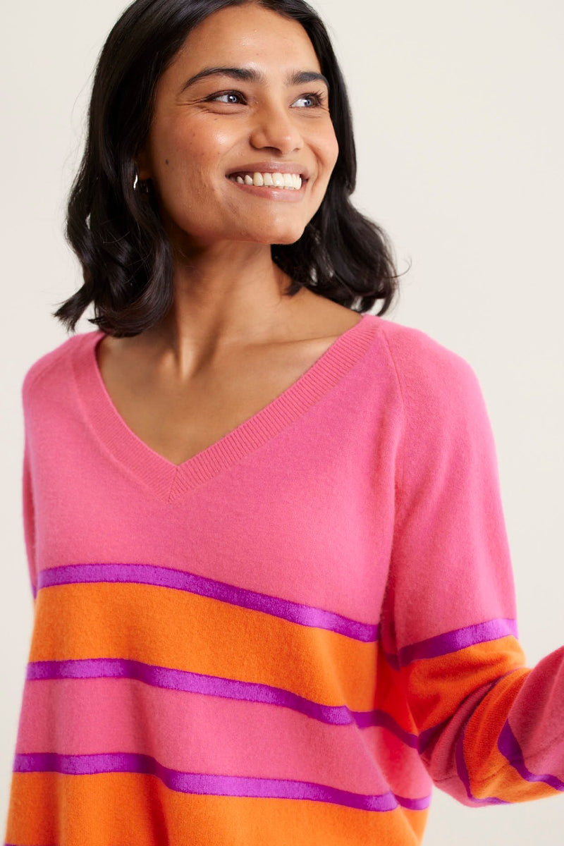 Brooklyn Sweater | Electric Pink