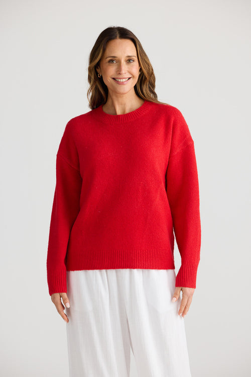 Overboard Knit | Red