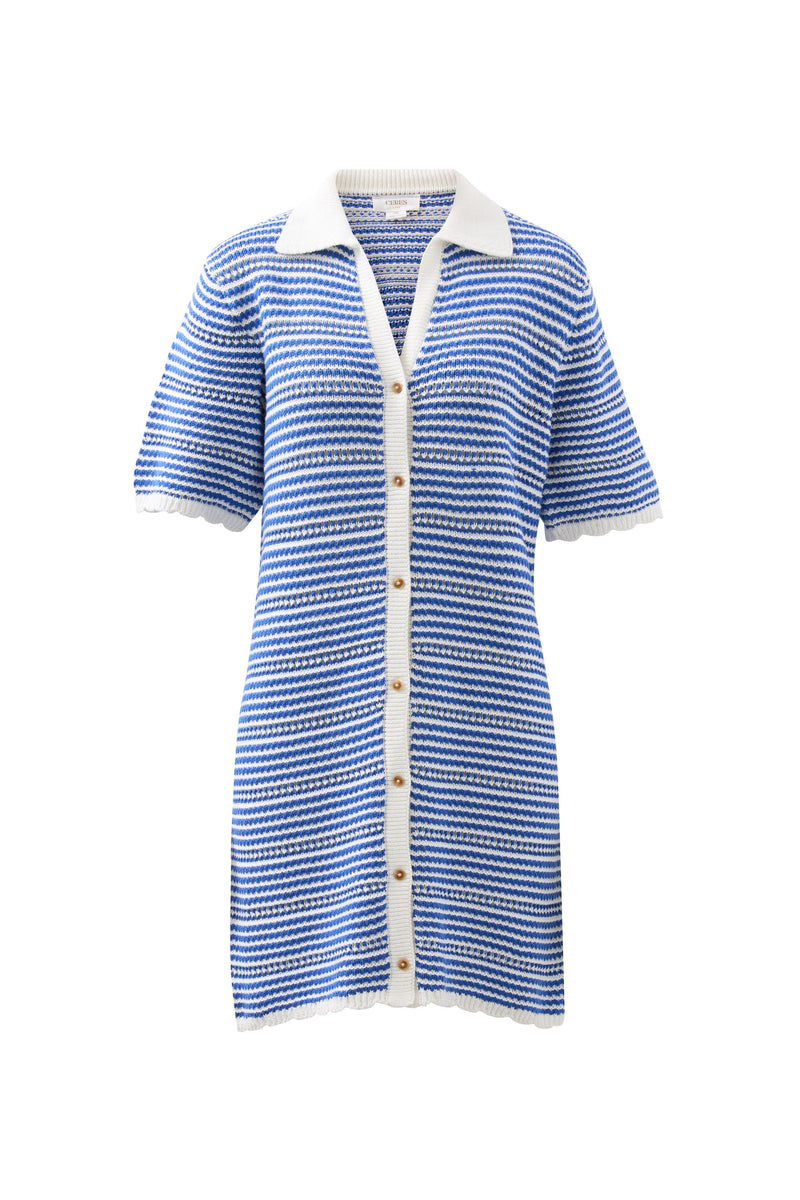 Nala Stripe Dress | Summer Blue