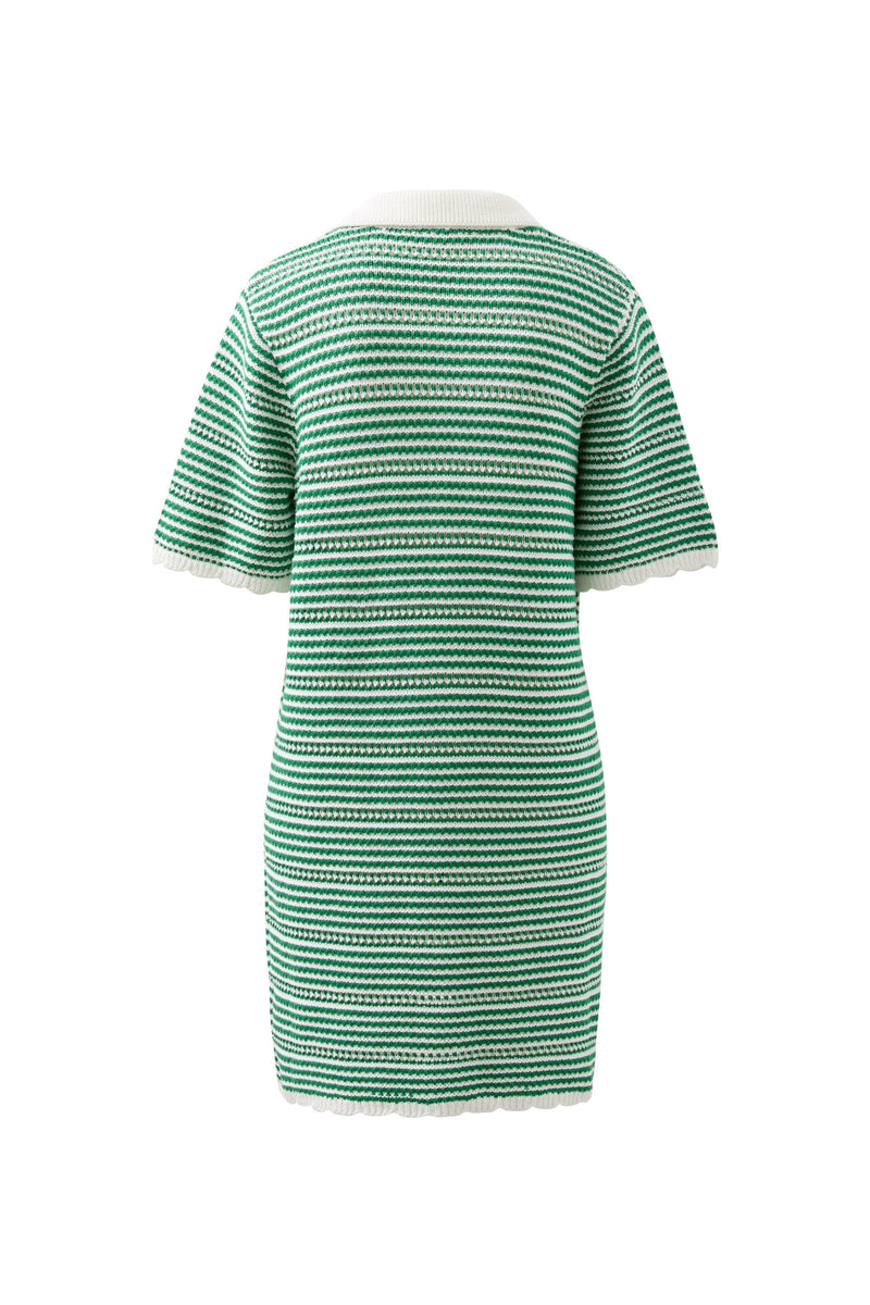 Nala stripe dress | Kelly green