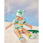 Crocodile Smile short sleeve body Suit
