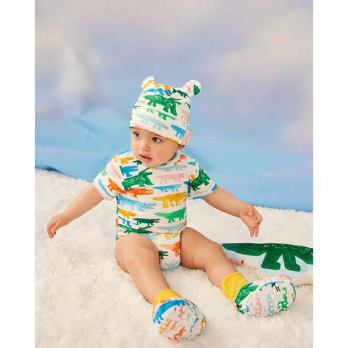 Crocodile Smile short sleeve body Suit