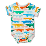 Crocodile Smile short sleeve body Suit