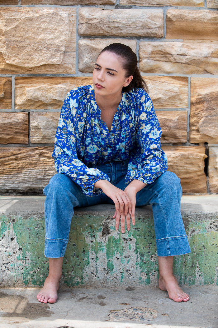 Daisy Button Blouse | Majorelle Garden