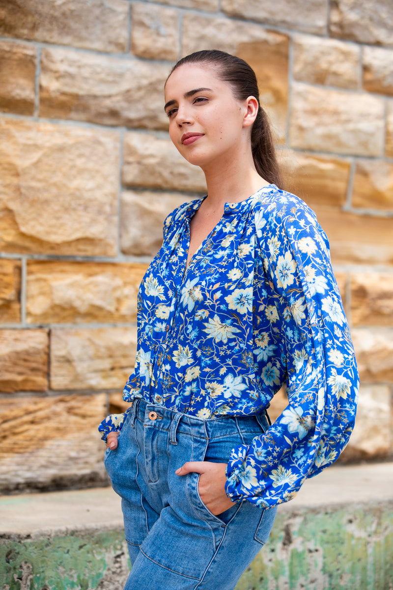 Daisy Button Blouse | Majorelle Garden