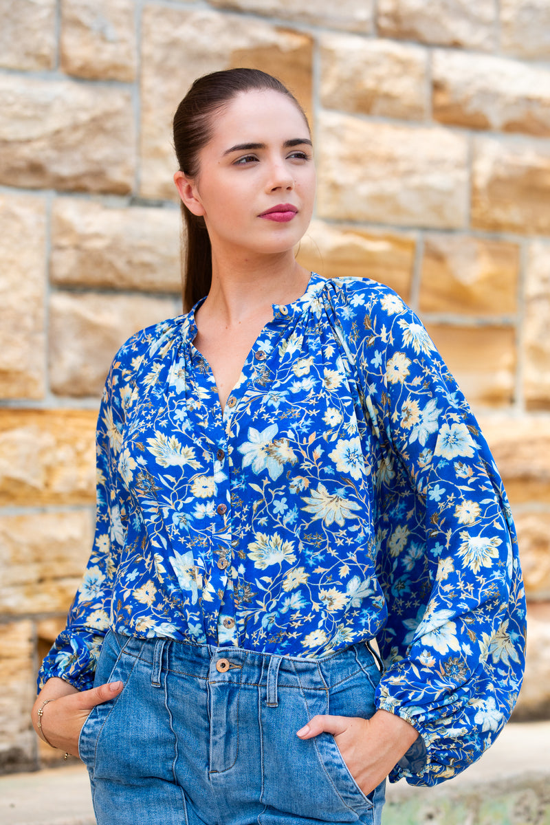 Daisy Button Blouse | Majorelle Garden