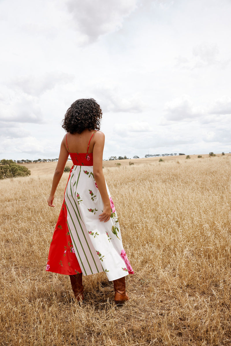 Rue Dress | Ruby Antique Rose