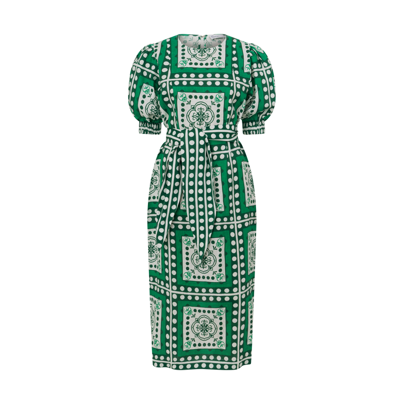 Wander Dress | Parrot Scarf