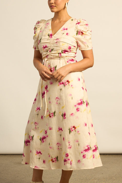 Glimmer Dress | Watercolour Bloom