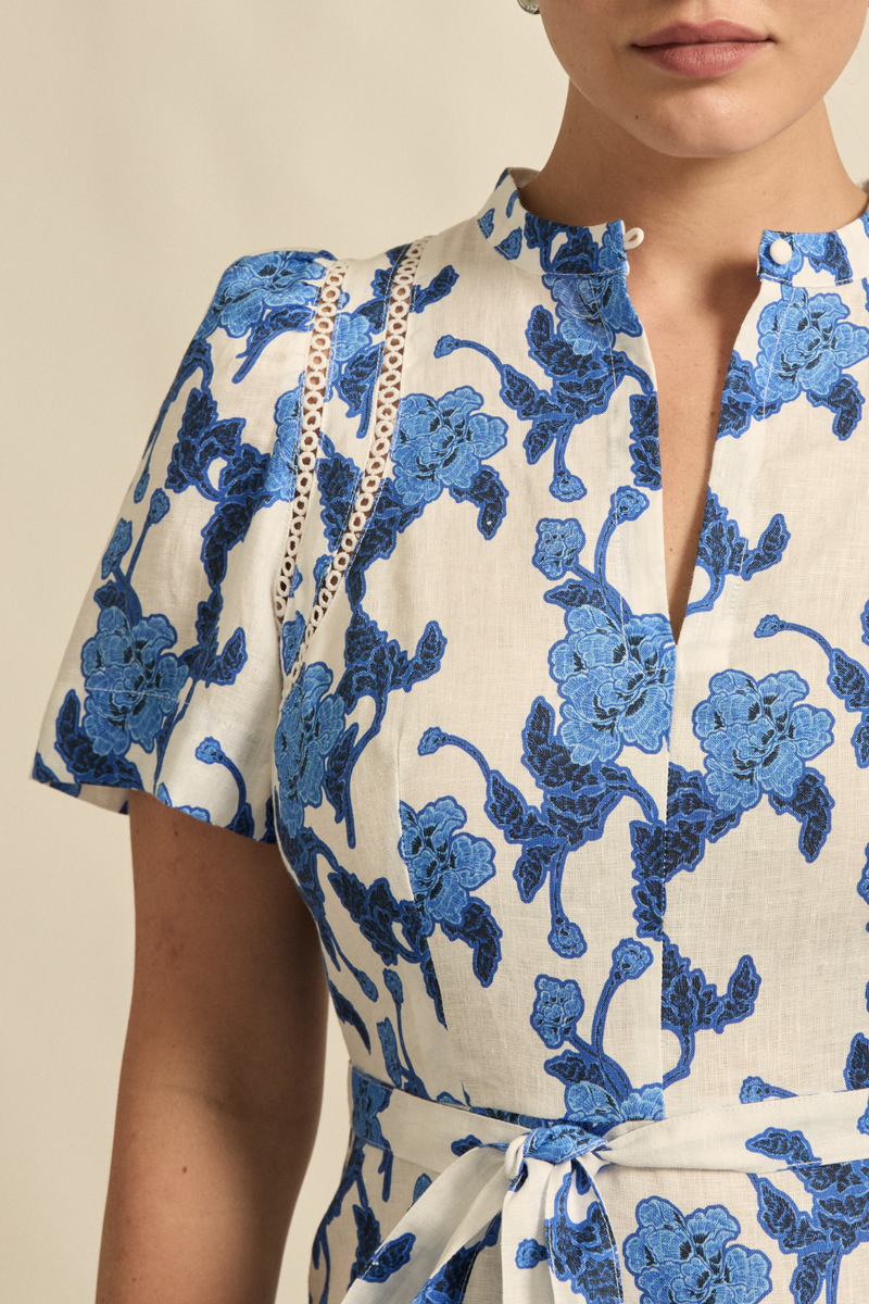 Cable Dress | Azure Bouquet