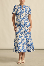 Cable Dress | Azure Bouquet