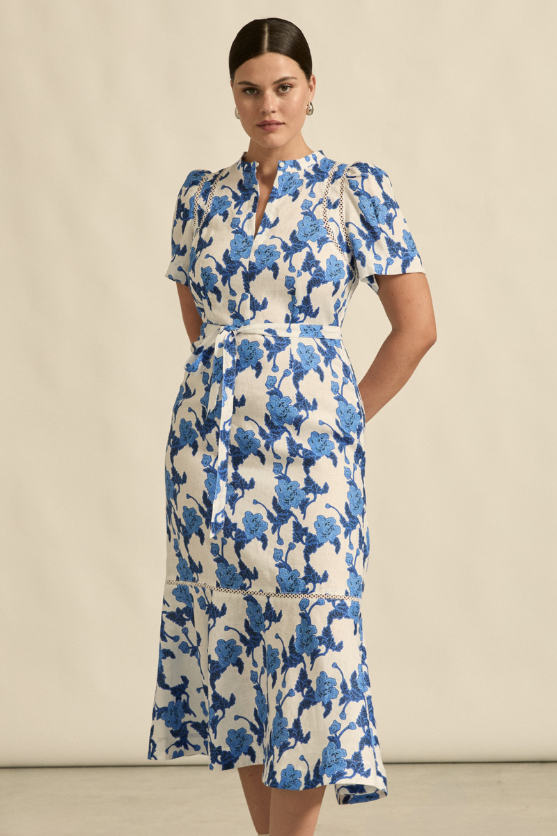 Cable Dress | Azure Bouquet