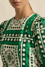 Wander Dress | Parrot Scarf