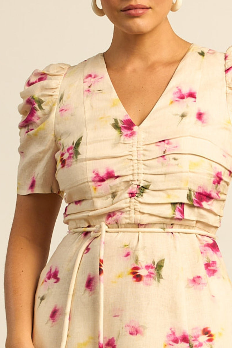 Glimmer Dress | Watercolour Bloom