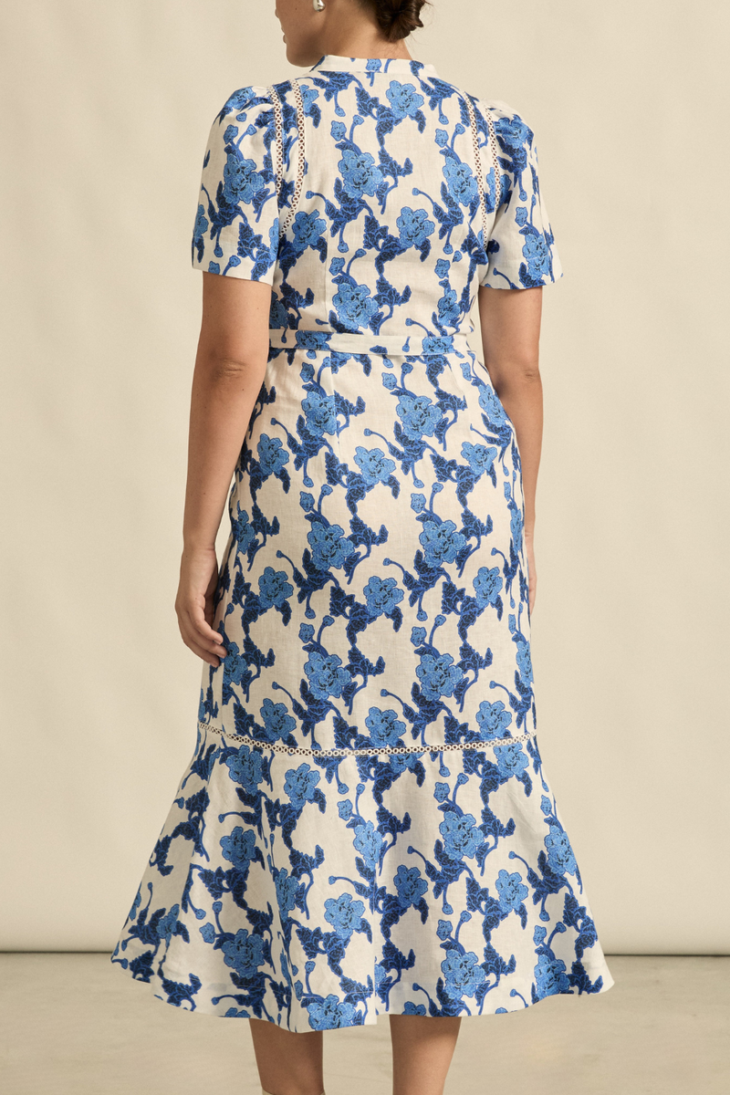Cable Dress | Azure Bouquet