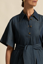 Cameo Dress | Dark Chambray