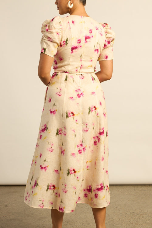 Glimmer Dress | Watercolour Bloom