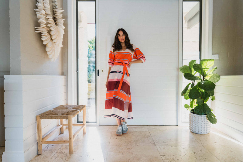 Geneva Dress | Wide Stripe