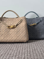 Woven Nubuck leather  bag | Small