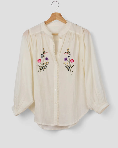 Posie Blouse | Chalk