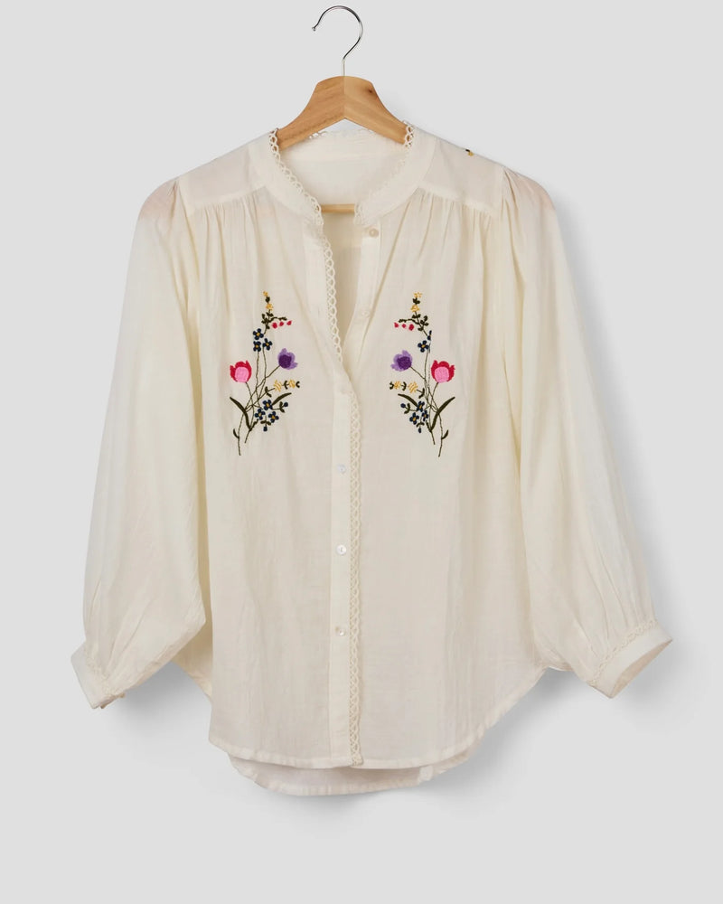Posie Blouse | Chalk
