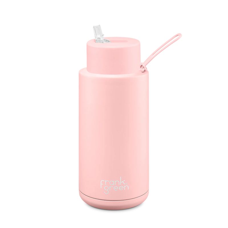 Frank Green | Ceramic reusable bottle 1 litre | Blush Pink