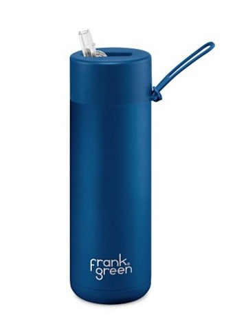Frank Green | Ceramic Reusable Water Bottle 595ml | Ocean Blue