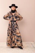 Saskia Shirt Dress Full Length Cotton Shirting Wingspan Print