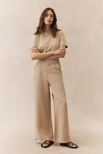 Jude Linen Pants | Caramel