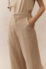 Jude Linen Pants | Caramel