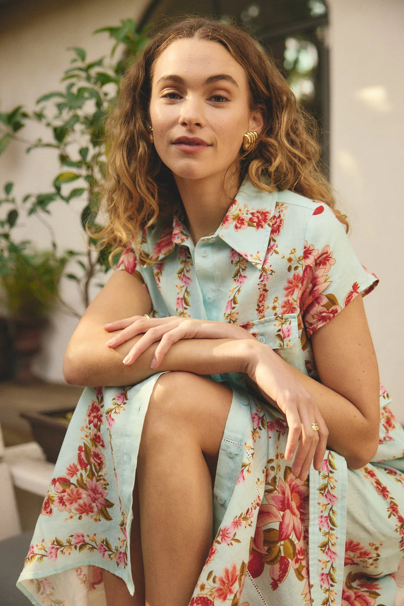 Estella Linen Dress | Portofino