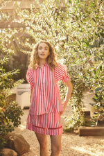 Tessa Bretton Shirt  | Pink and Red