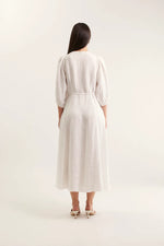 Maya Linen Dress | White