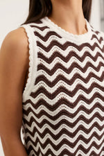 Pearle Top | Choc and Ivory