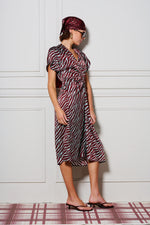 L'Hotel Particulier Dress | Mint/Burgundy