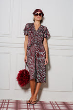 L'Hotel Particulier Dress | Mint/Burgundy