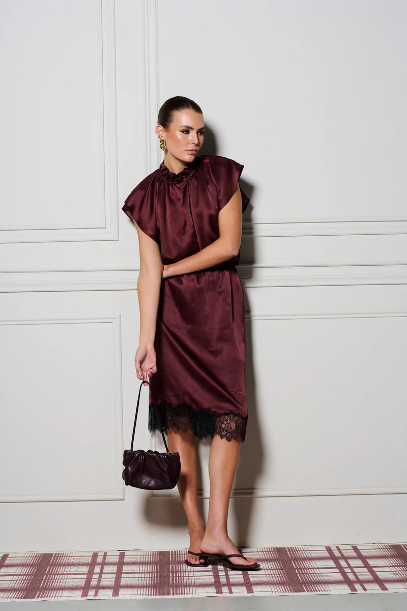 Le Cocktail Top | Burgundy