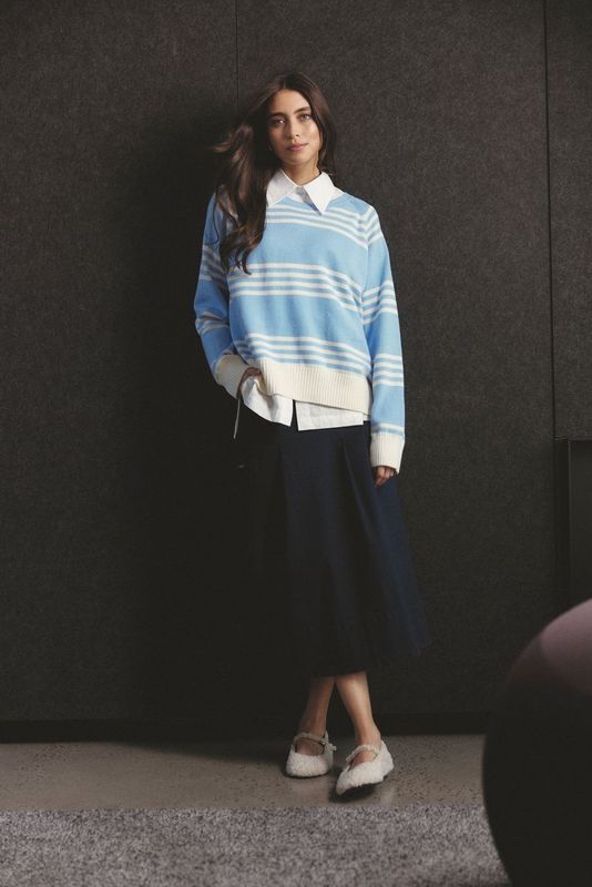 Cascade Sweater | Cornflower