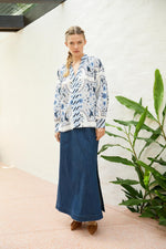 Chloe Bird Blouse | White