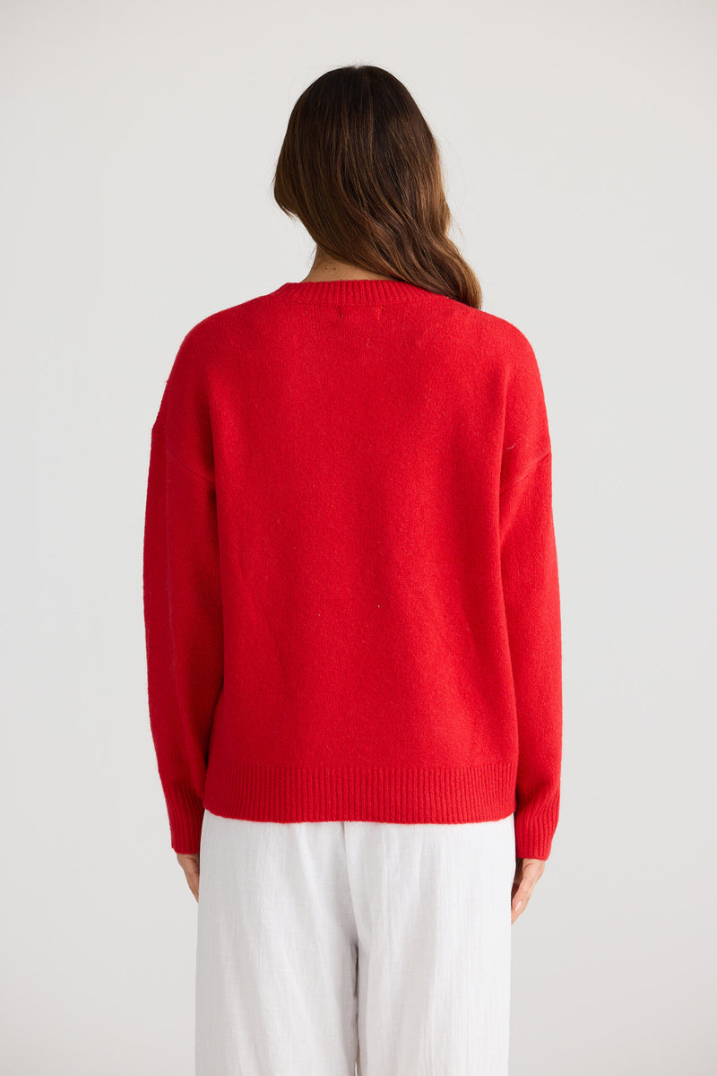 Overboard Knit | Red