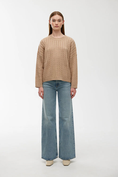 Willa Cable Knit | Latte